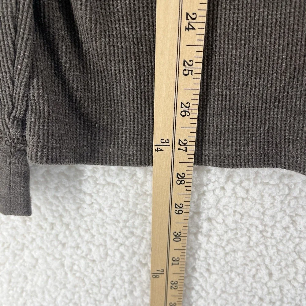 Levi's Brown Thermal Long Sleeve Shirt Men's Size Medium Vintage Workwear